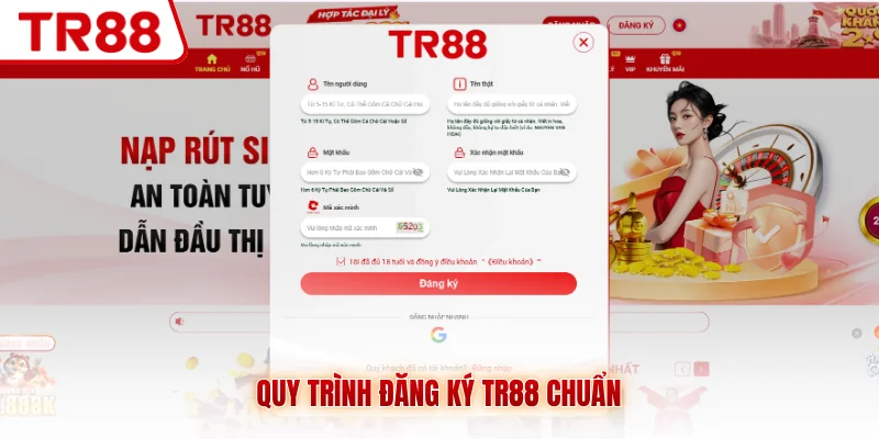 Quy trình đăng ký TR88 chuẩn